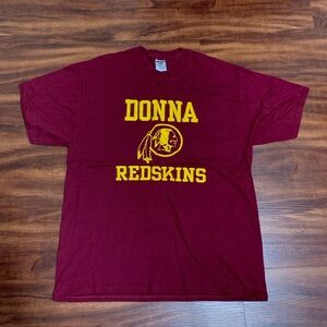Jerzees Maroon Donna Redskins Heavyweight Cotton T-Shirt